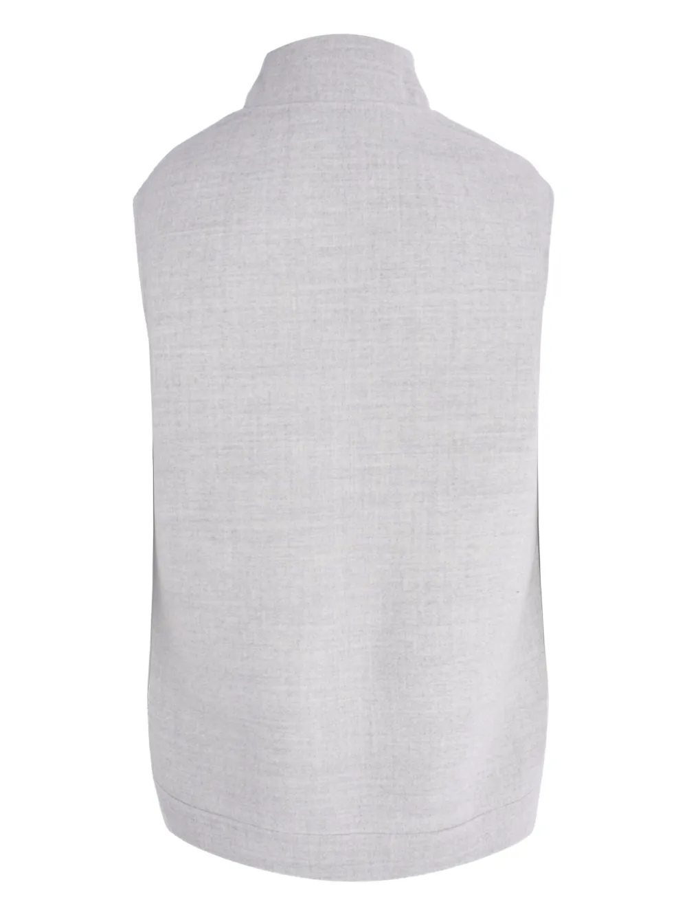 Eleventy Zip-up Sleeveless Gilet In Gray