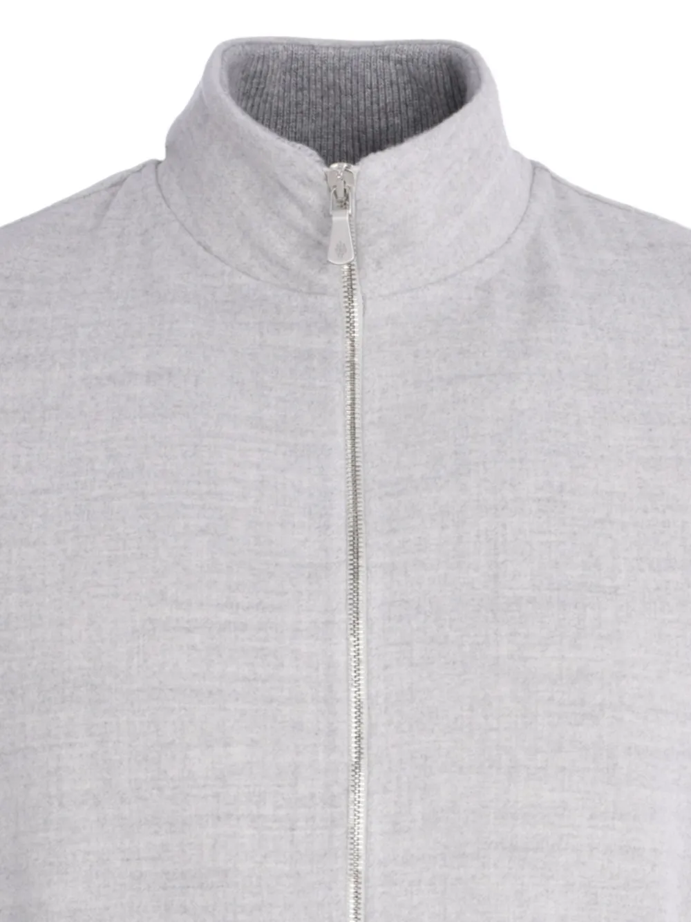 Eleventy Zip-up Sleeveless Gilet In Gray