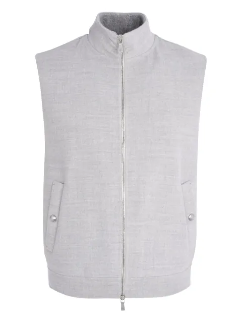Eleventy zip-up sleeveless gilet