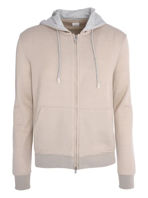 Eleventy zip-up long-sleeve hooded jacket 