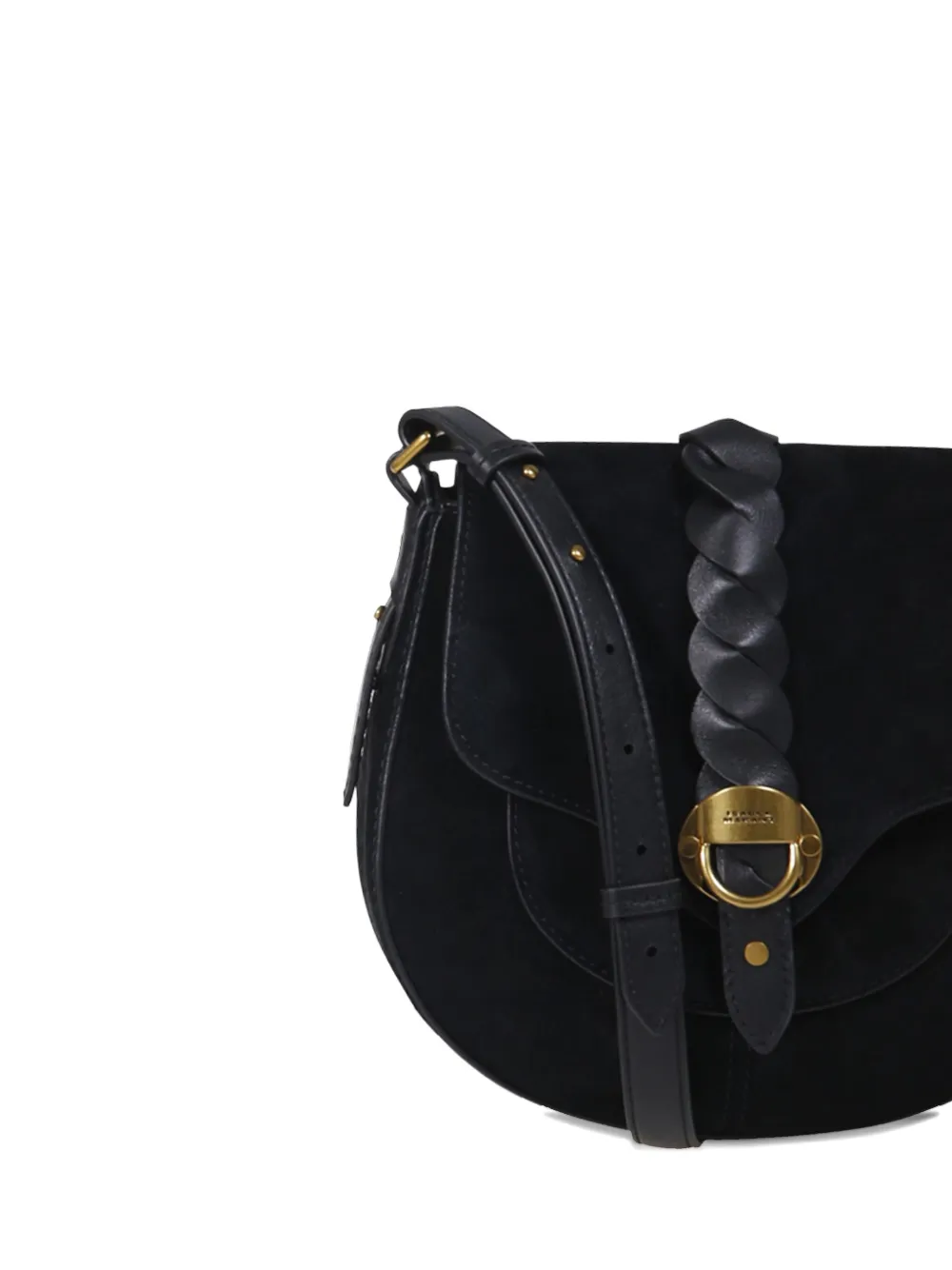 ISABEL MARANT Altay braided-detail saddle bag Zwart