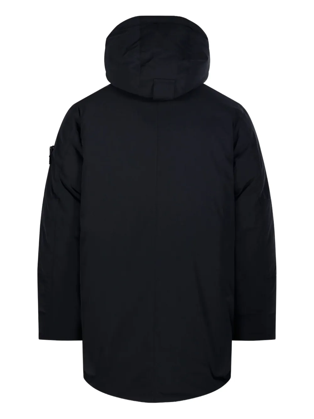 Stone Island Gewatteerde jas met capuchon Zwart