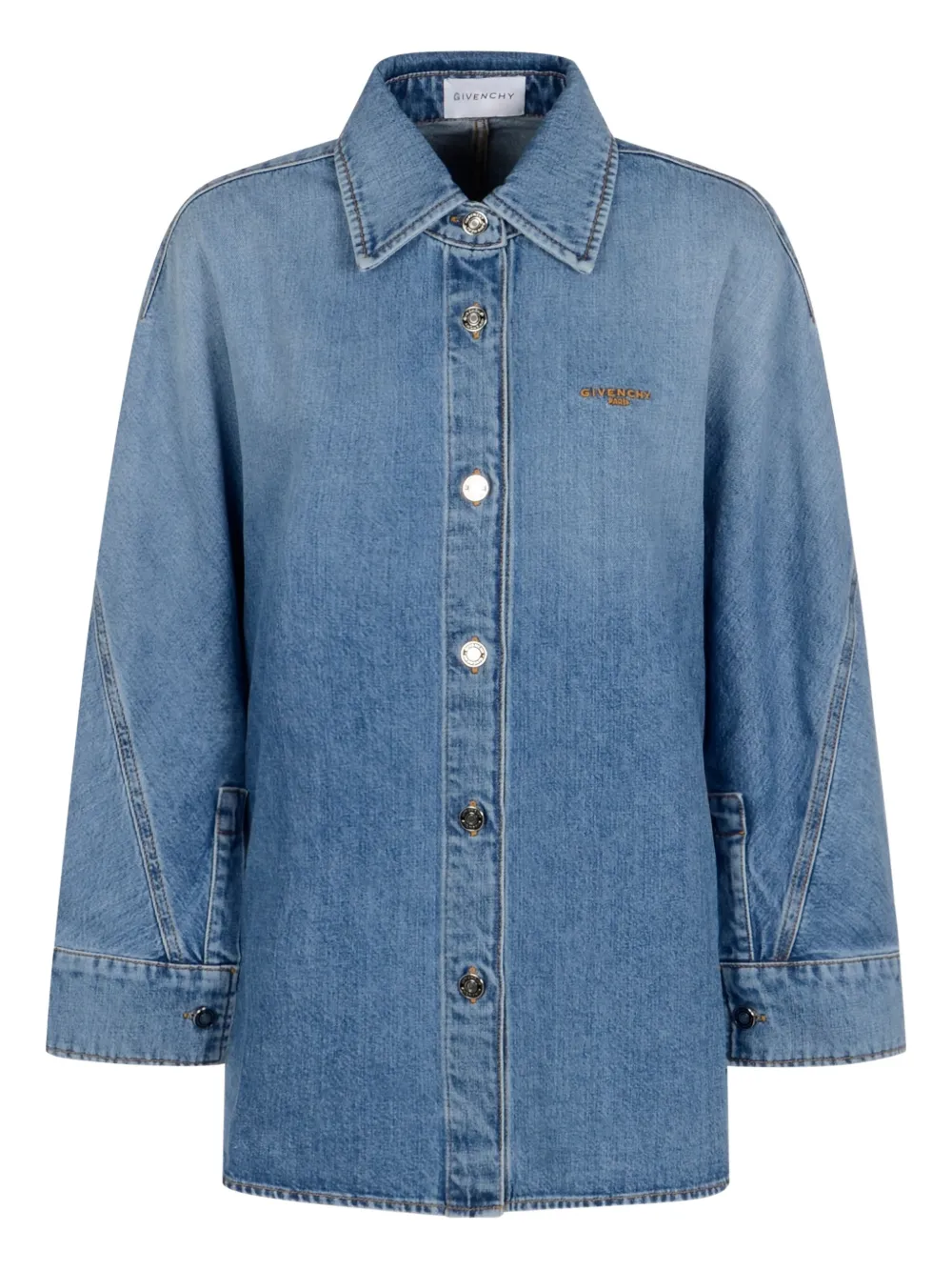 Givenchy denim button-fastening shirt Blauw