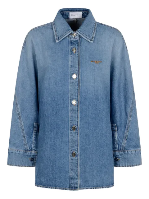 Givenchy denim button-fastening shirt