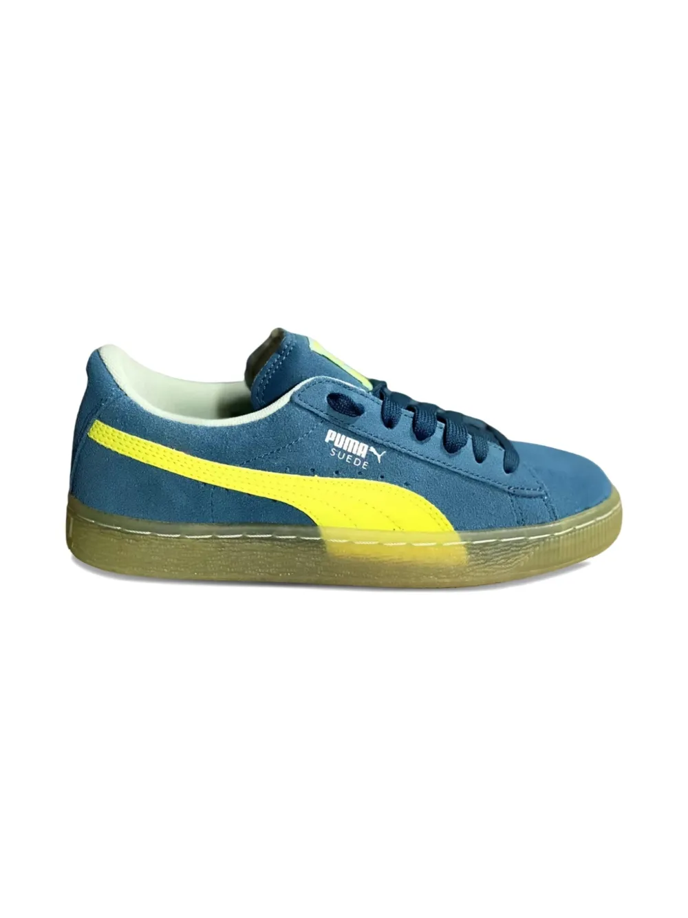 Puma Kids LFS "Blue Coral Safety Yellow" sneakers