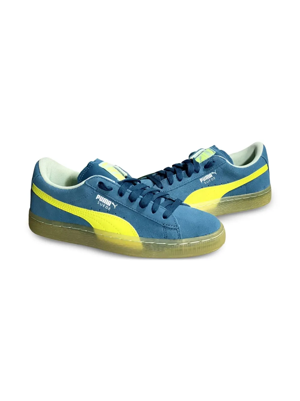 Puma Kids LFS "Blue Coral Safety Yellow" sneakers