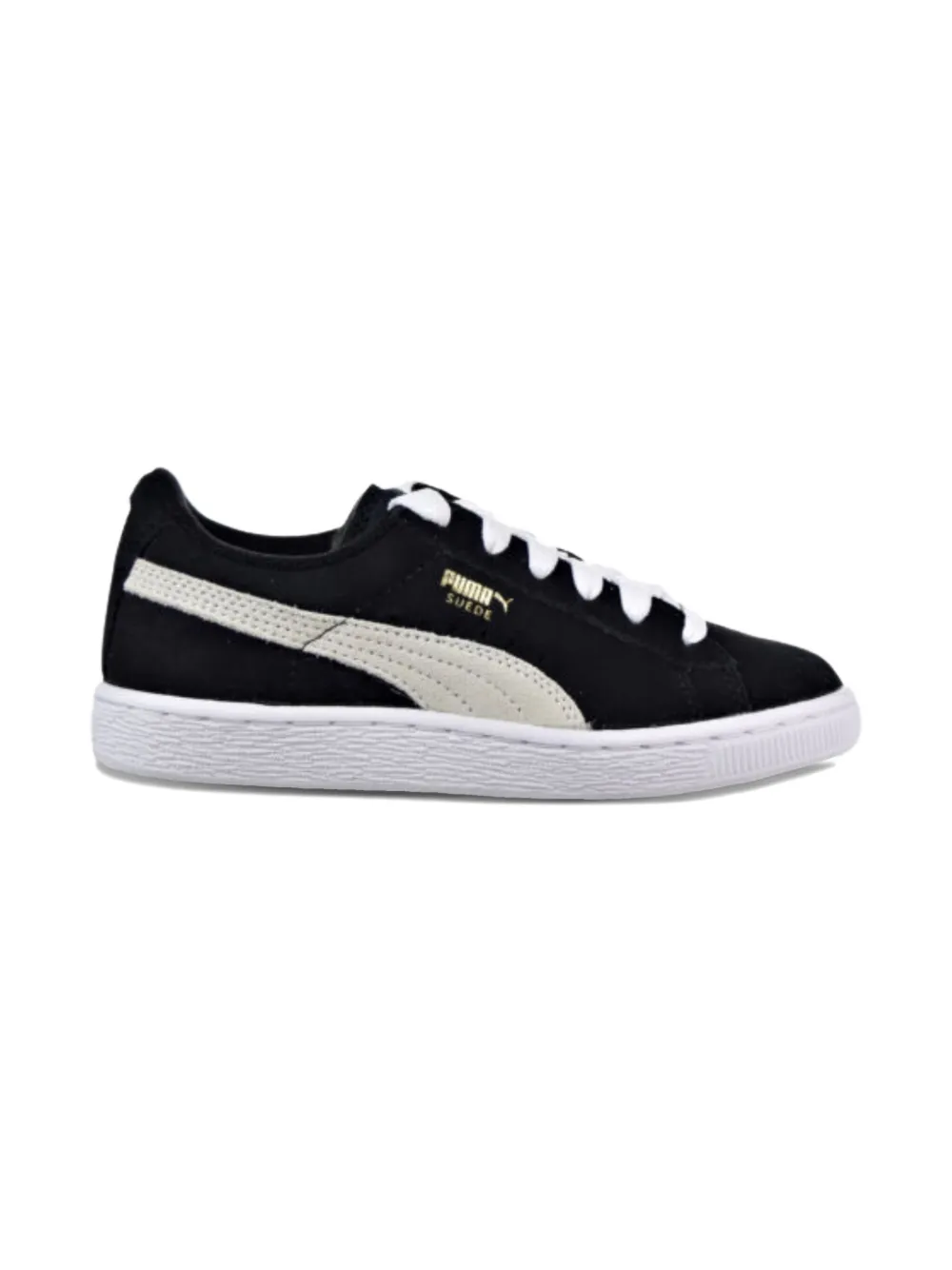 Puma Kids Suede "Black White" trainers