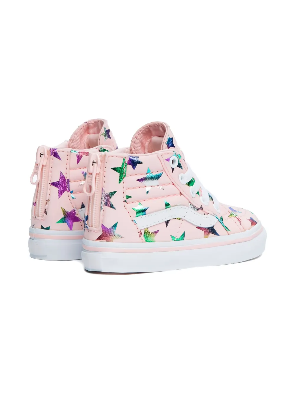 Vans Kids star-print zip trainers Pink