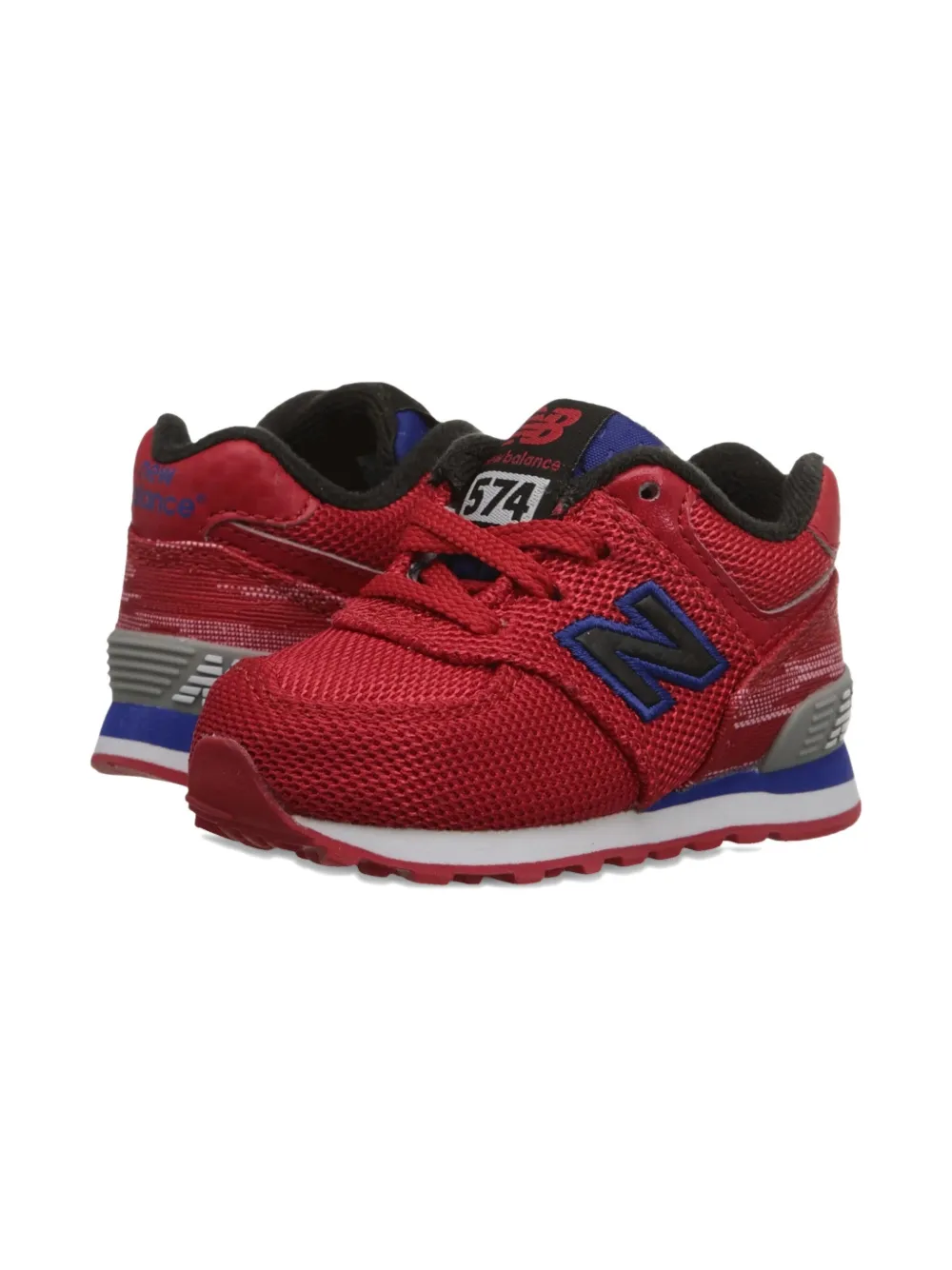 New Balance 574 Mesh Trainers In Red