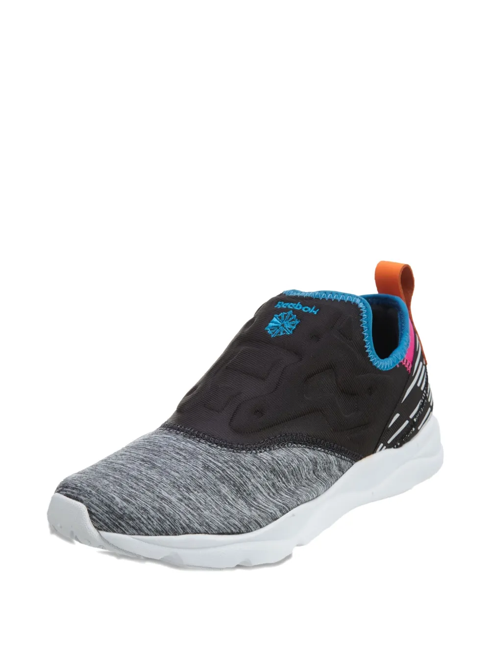 Reebok Furylite Slip-on Lux "Coal Blue Pink Peach Yellow" sneakers Black