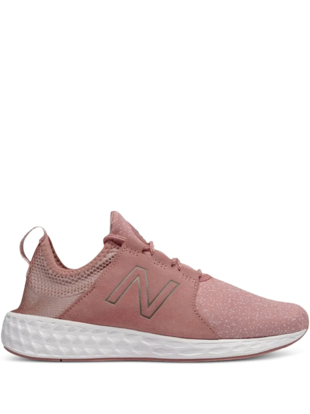 New Balance speckled fabric trainers Grey