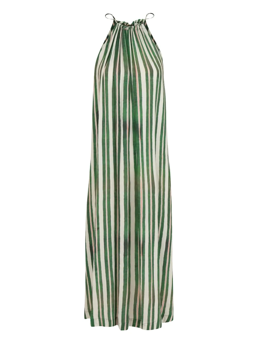 Lenny Niemeyer Abito midi a righe - Verde