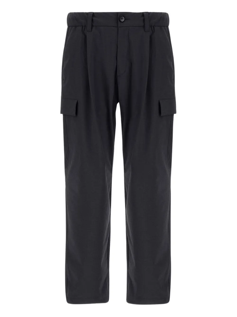 Herno Geplooide cargo broek Zwart