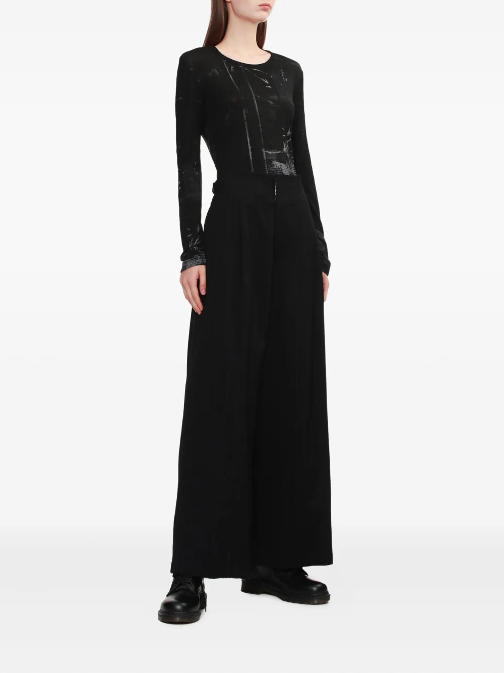 Y's abstract-print long-sleeve top | T-Shirts & Jersey Shirts | Image 2