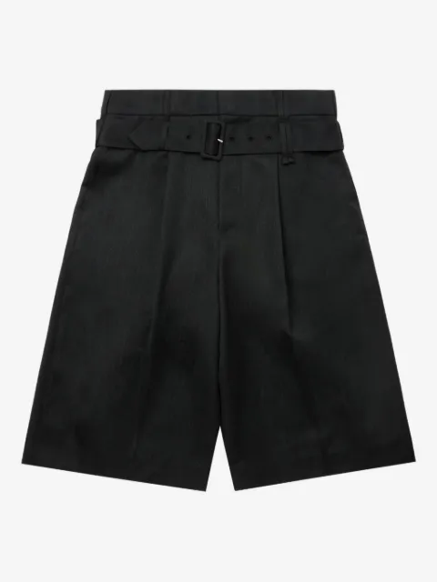 Simone Rocha bermudas con pinzas y cinturón