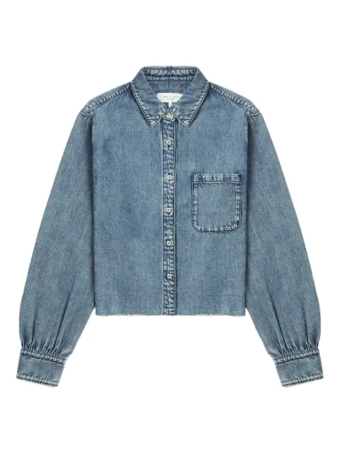 rag & bone button-fastening frayed-hem shirt