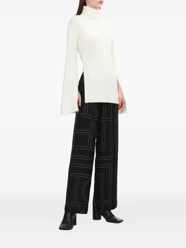 TOTEME モノグラム シルクボトム | ブラック | FARFETCH JP