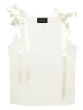 Simone Rocha ribbon-detail sleeveless top - White