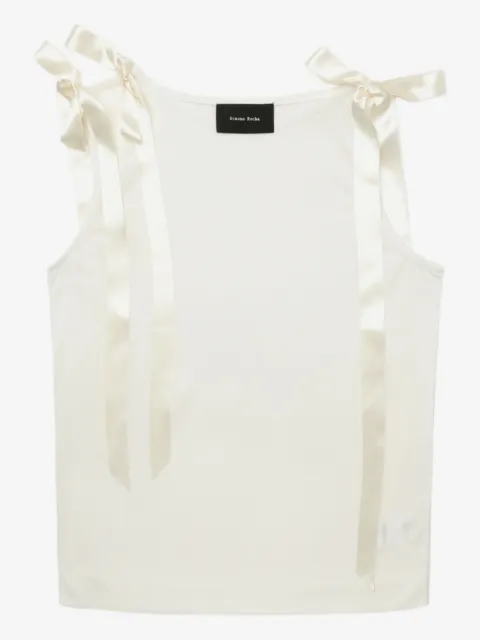 Simone Rocha ribbon-detail sleeveless top