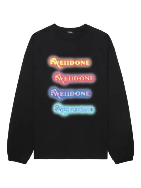 We11done logo-print long-sleeve T-shirt