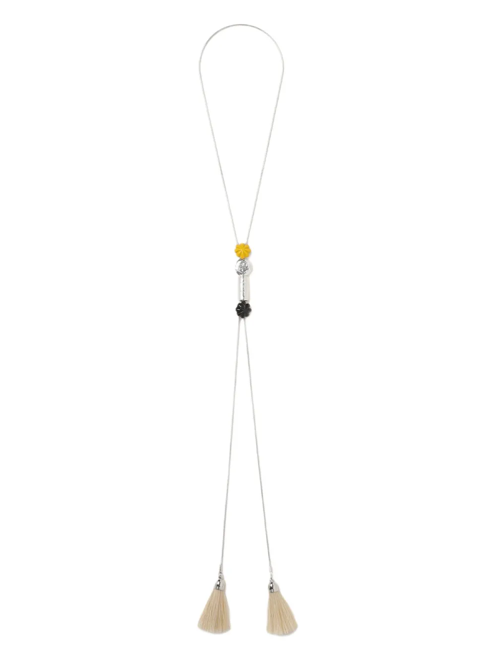 Toga Tassel-embellished Necklace In Silver
