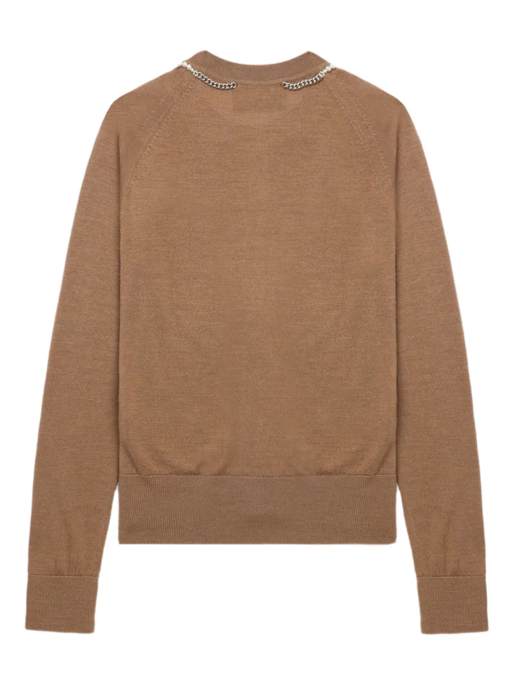 Simone Rocha Pearl-embellished Cardigan In Brown