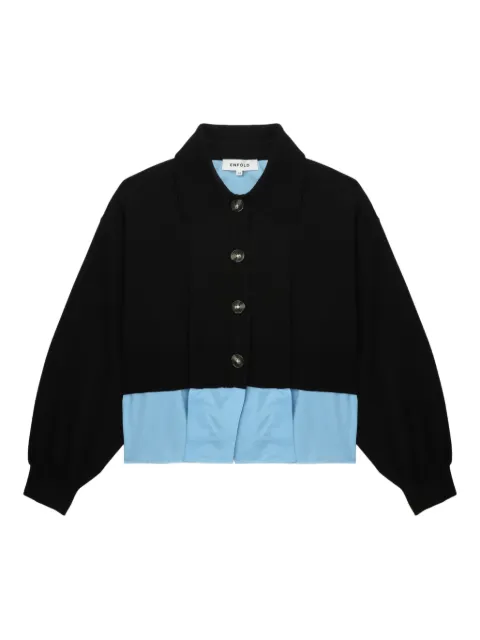 Enföld button-fastening wool-blend cardigan