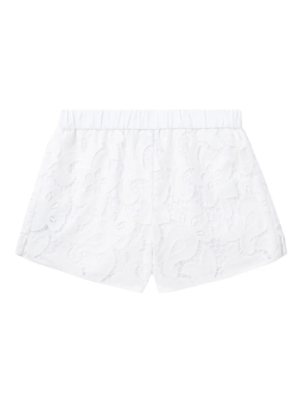 rag & bone Amy shorts met elastische taille en kant Wit