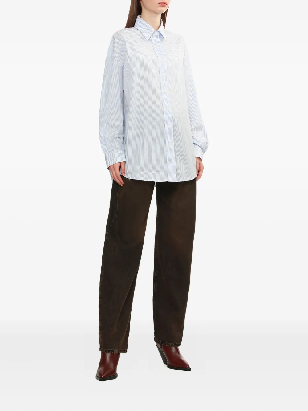 Joshua Sanders Gestreepte blouse - Blauw