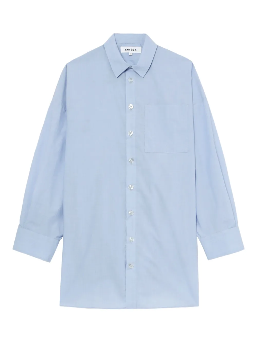 Enföld Draped-back Shirt In Blue