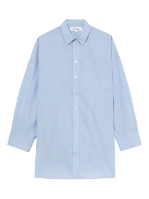 Enföld draped-back shirt