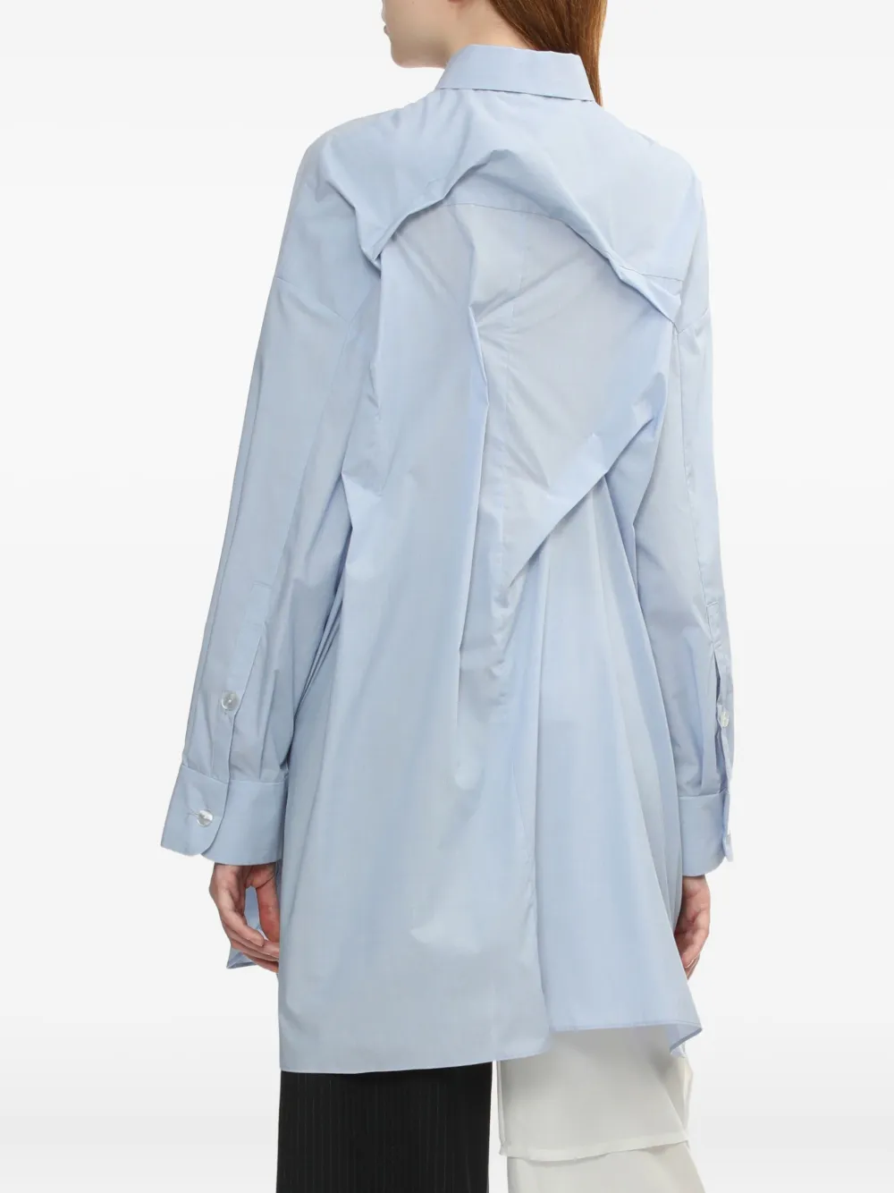 Enföld Draped-back Shirt In Blue