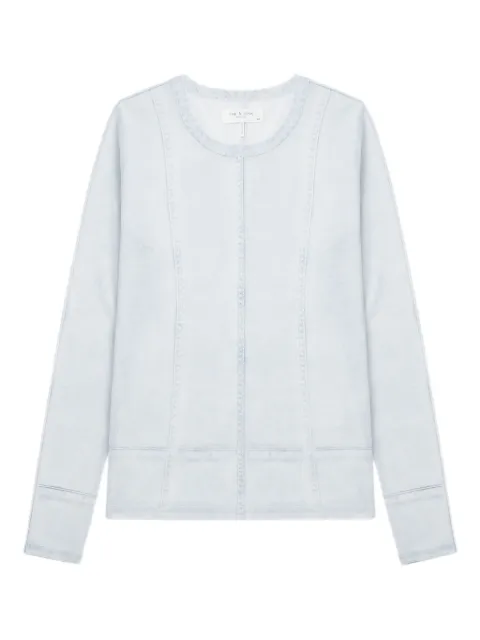 rag & bone seamed-detail long-sleeve top