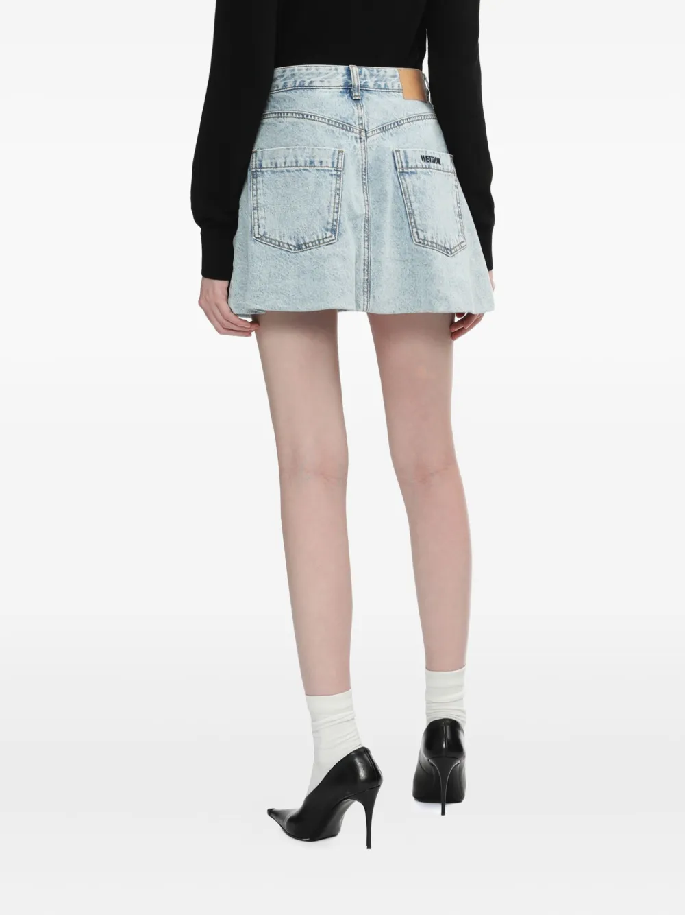 We11done Denim rok Blauw