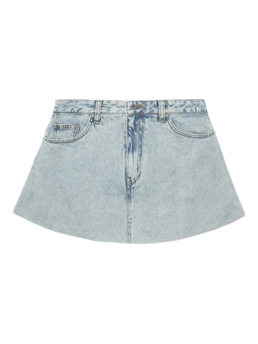 We11done Denim rok Blauw
