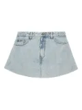 We11done denim A-line skirt - Blue