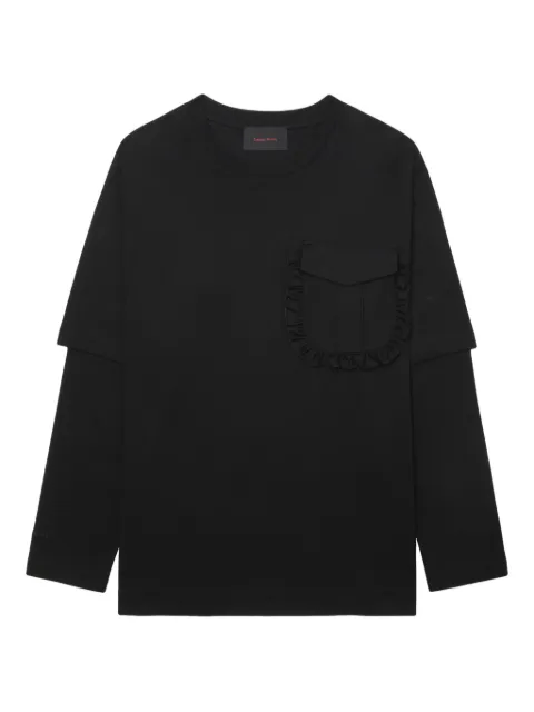 Simone Rocha ruffle-pocket layered T-shirt