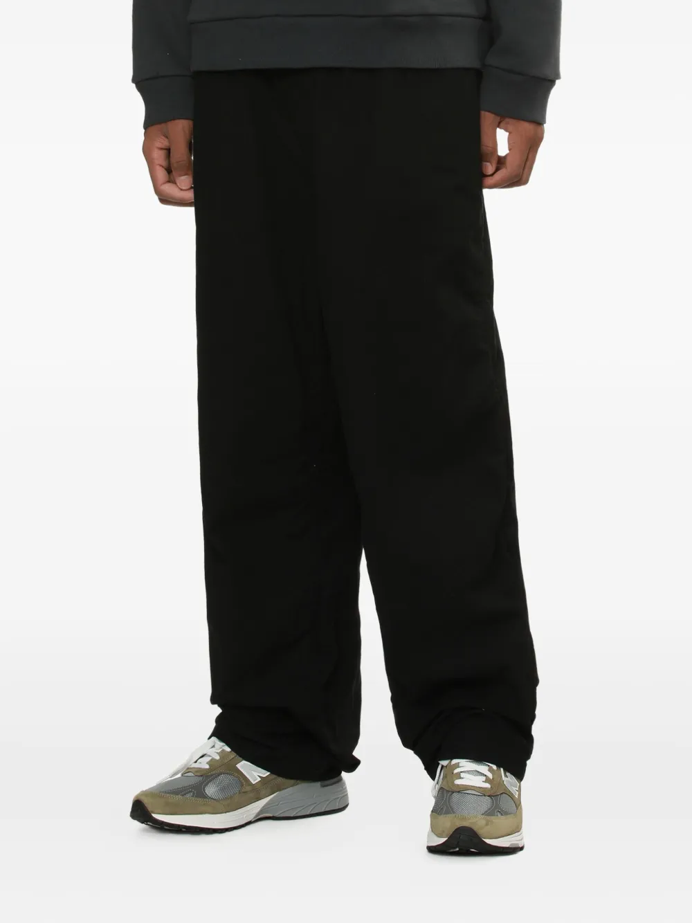Undercover elastic-waist pocketed straight-leg trousers Zwart