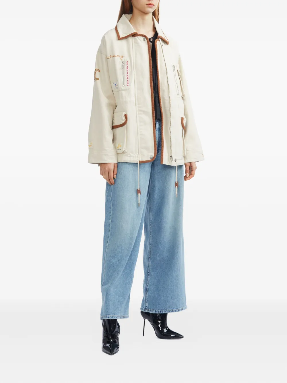 Rag & bone Ties gesmockte top - Zwart