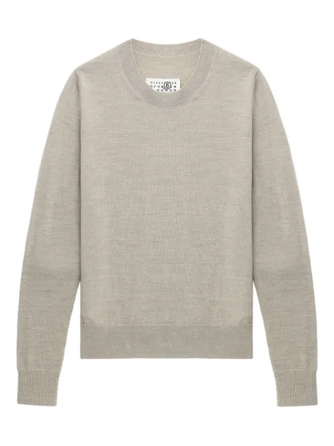 MM6 Maison Margiela pull à coudières contrastantes