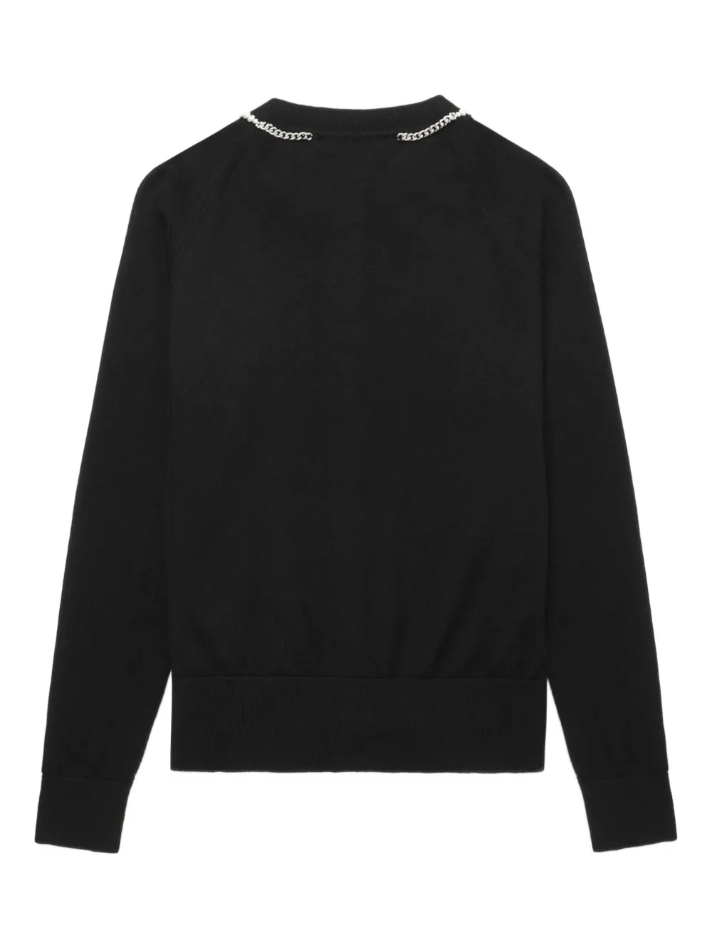 Simone Rocha pearl-chain cardigan Zwart