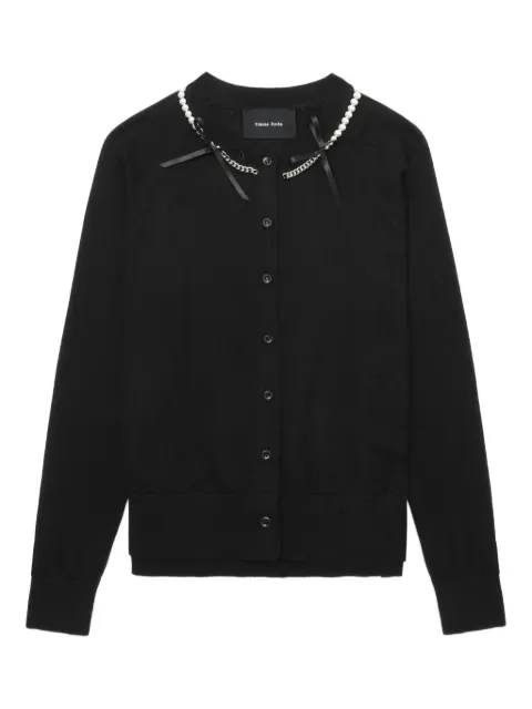 Simone Rocha pearl-chain cardigan