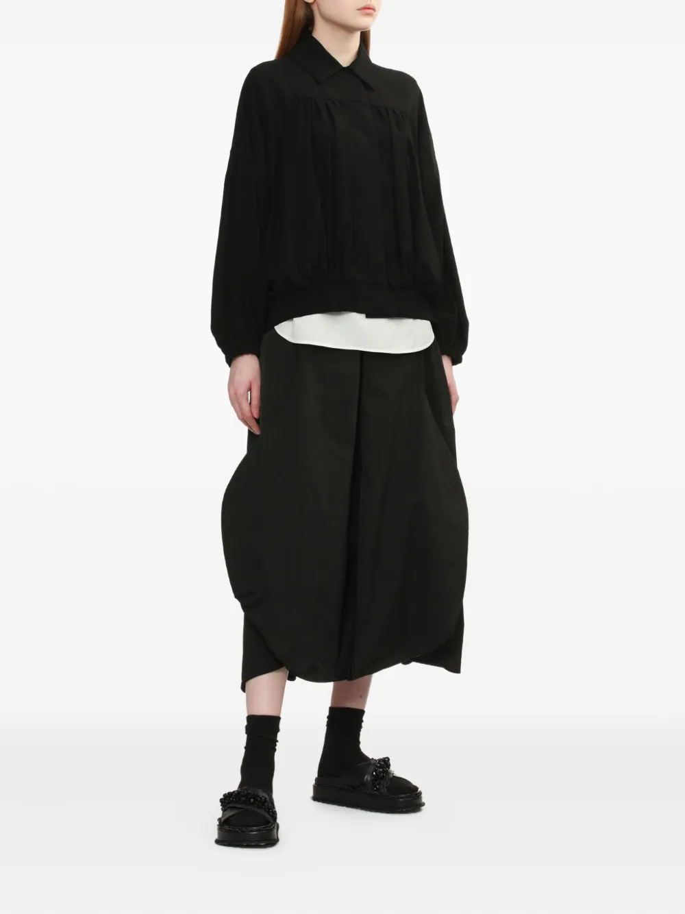 Enföld balloon-sleeve pleated jacket | Oversized Jackets | Image 2