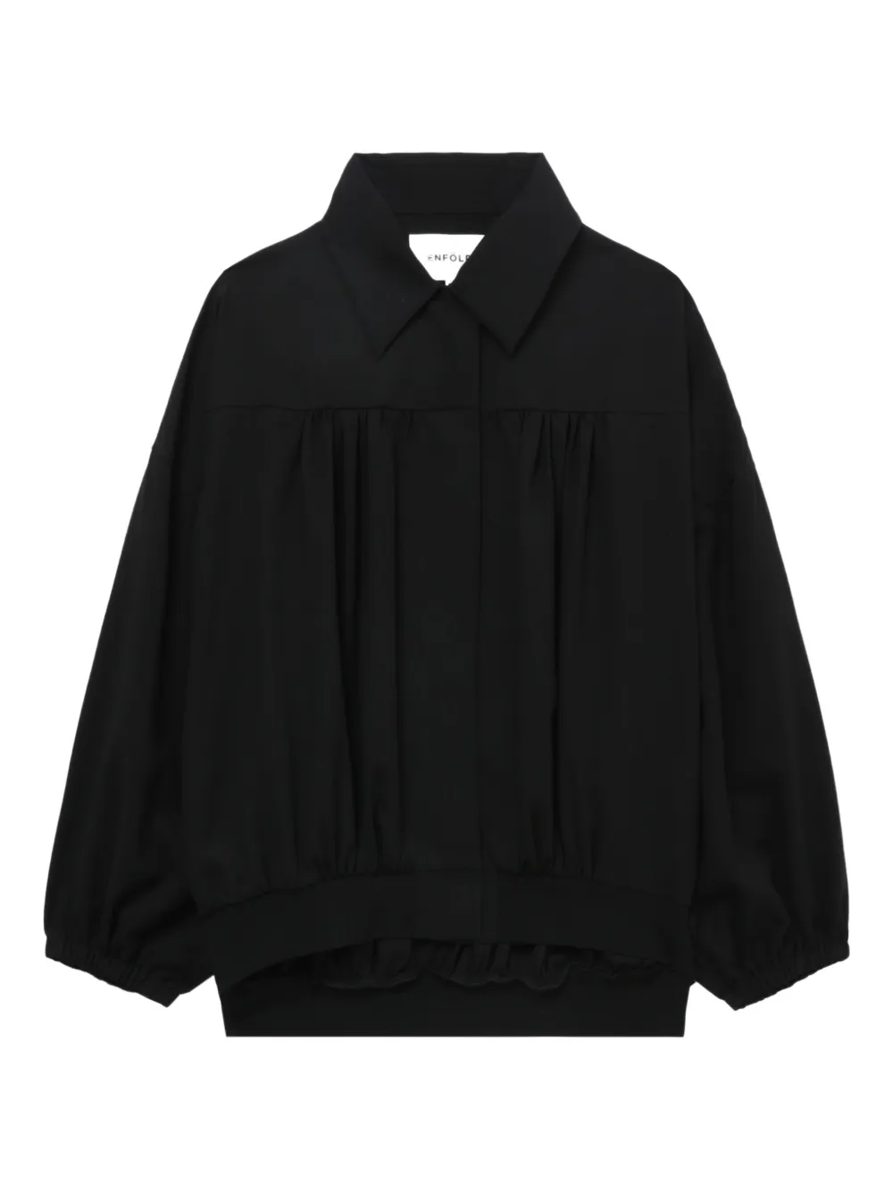 Enföld balloon-sleeve pleated jacket | Black | Image 1