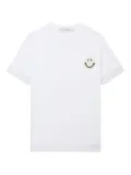 Joshua Sanders lace-trimmed smiley-face T-shirt - White