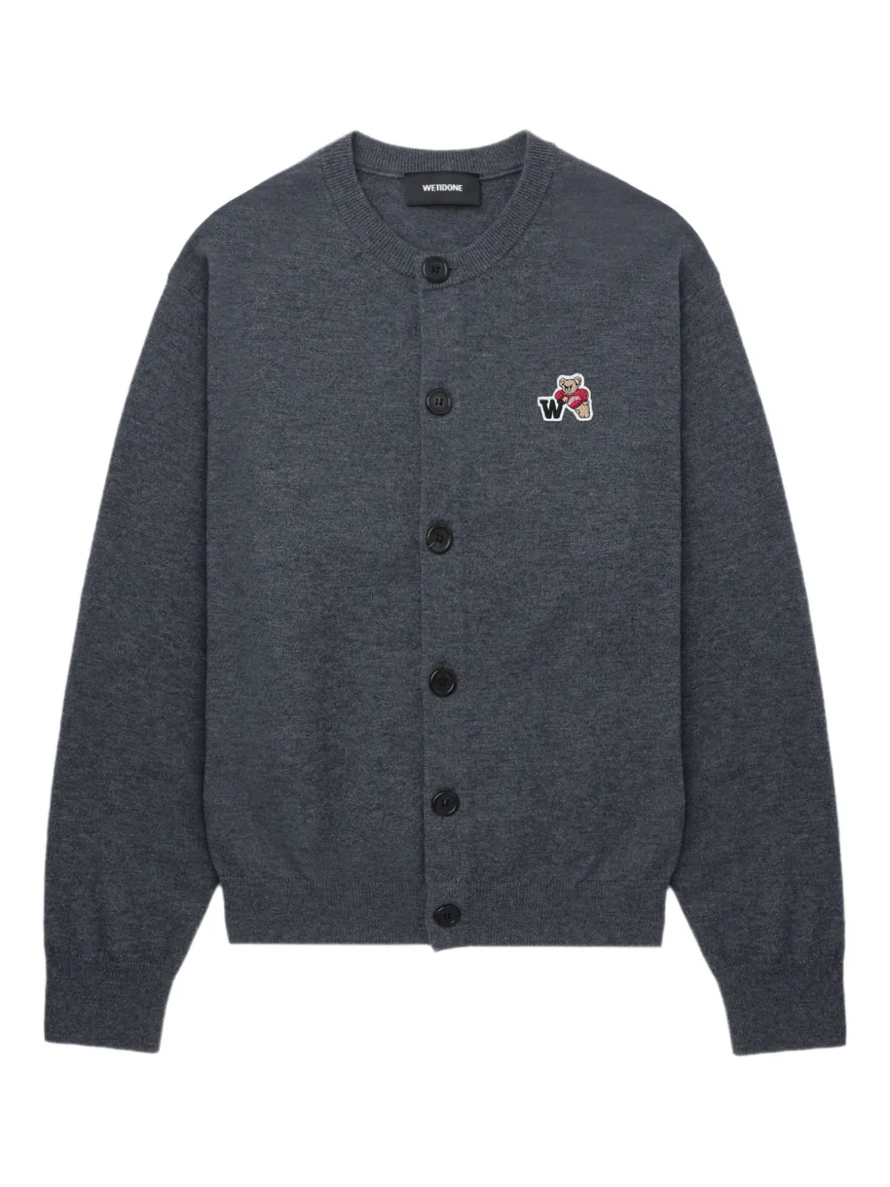 Varsity Teddy button-up cardigan