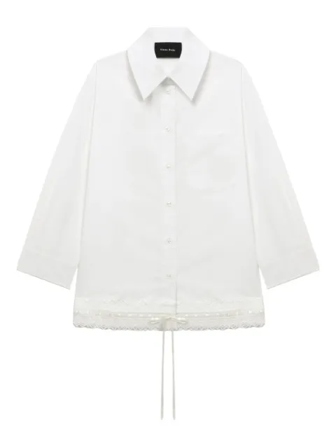 Simone Rocha lace-trimmed pocket shirt