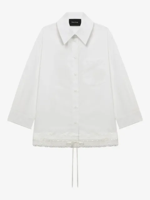 Simone Rocha chemise bordée de dentelle