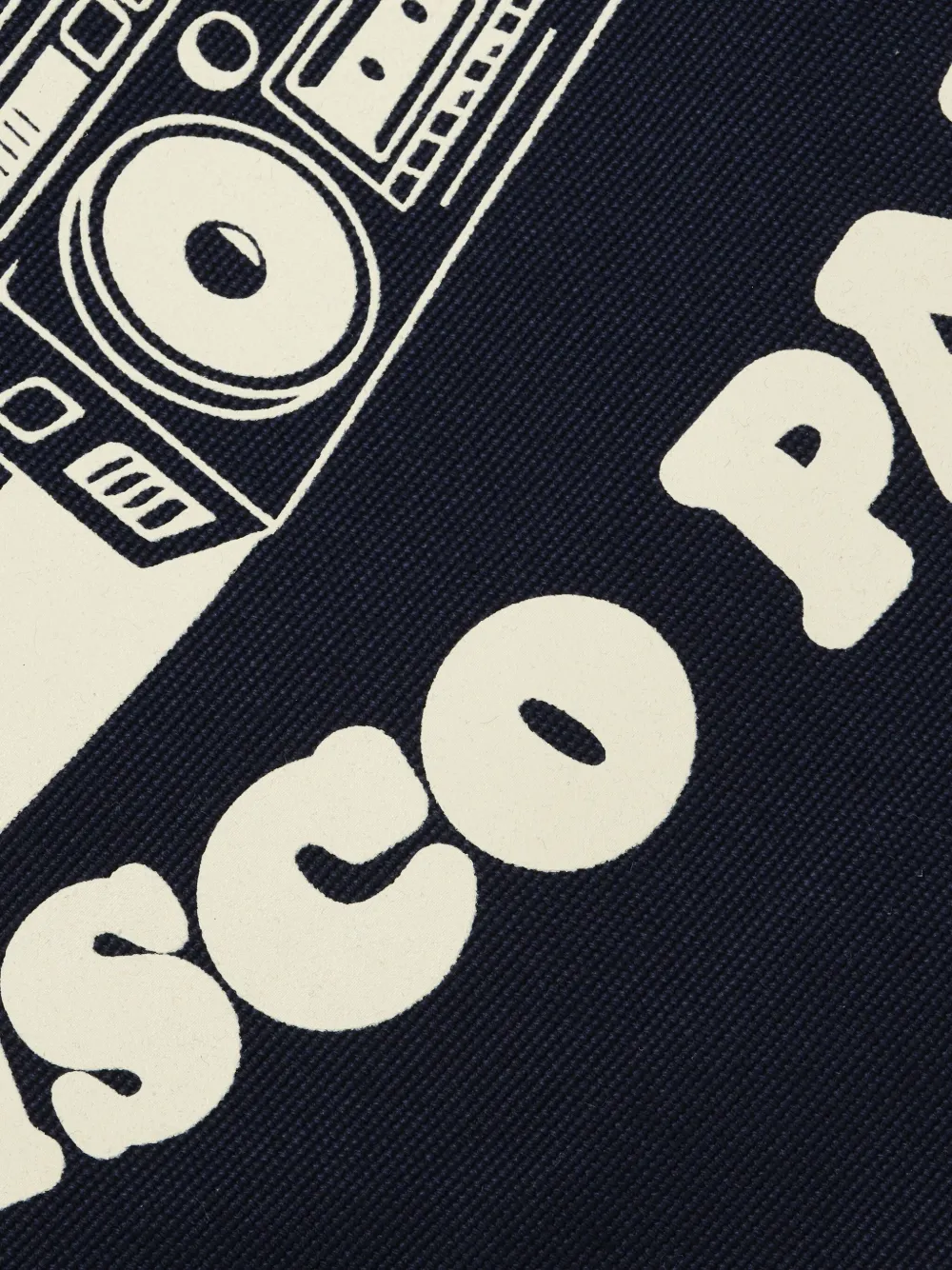A.P.C. Shopper met print Zwart