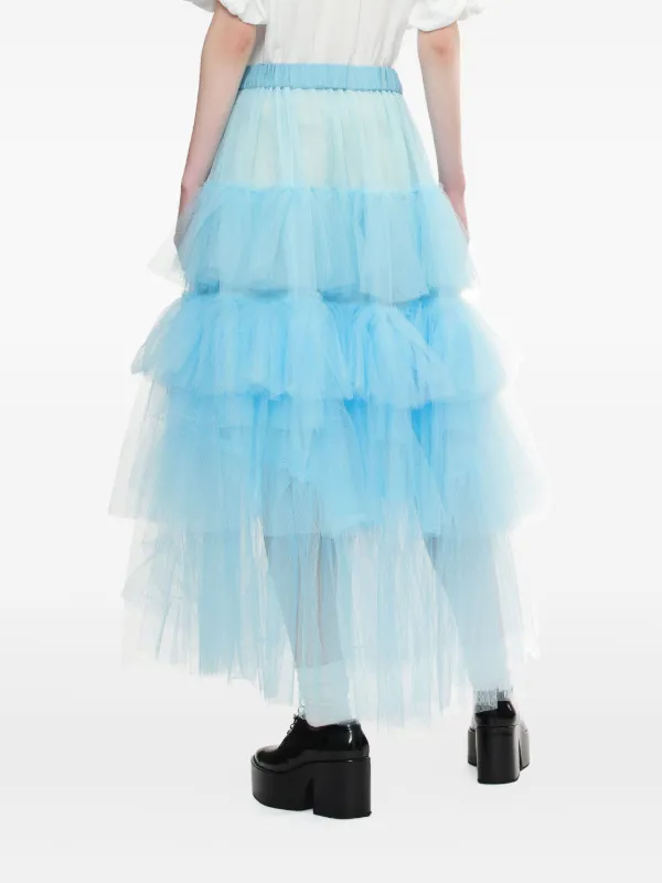 Simone Rocha　TULLE　スカート Simone Rocha Tiered Tulle Skirt | Black | FARFETCH